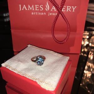 Adriana blue topaz ring